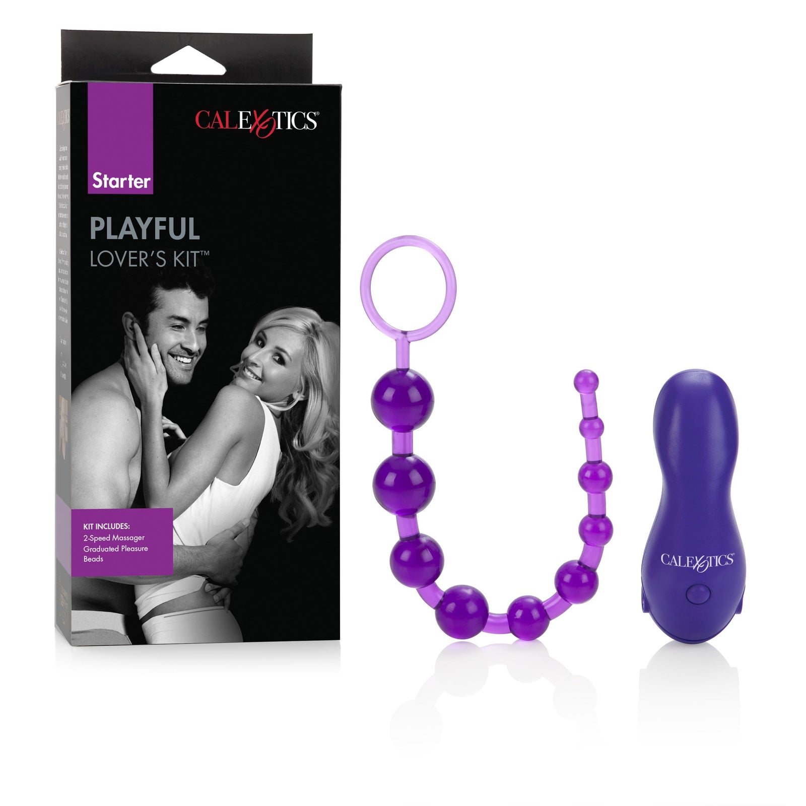 California Exotics - Starter Playful Lover's Kit (Purple) Clit Massager (Vibration) Non Rechargeable Durio Asia