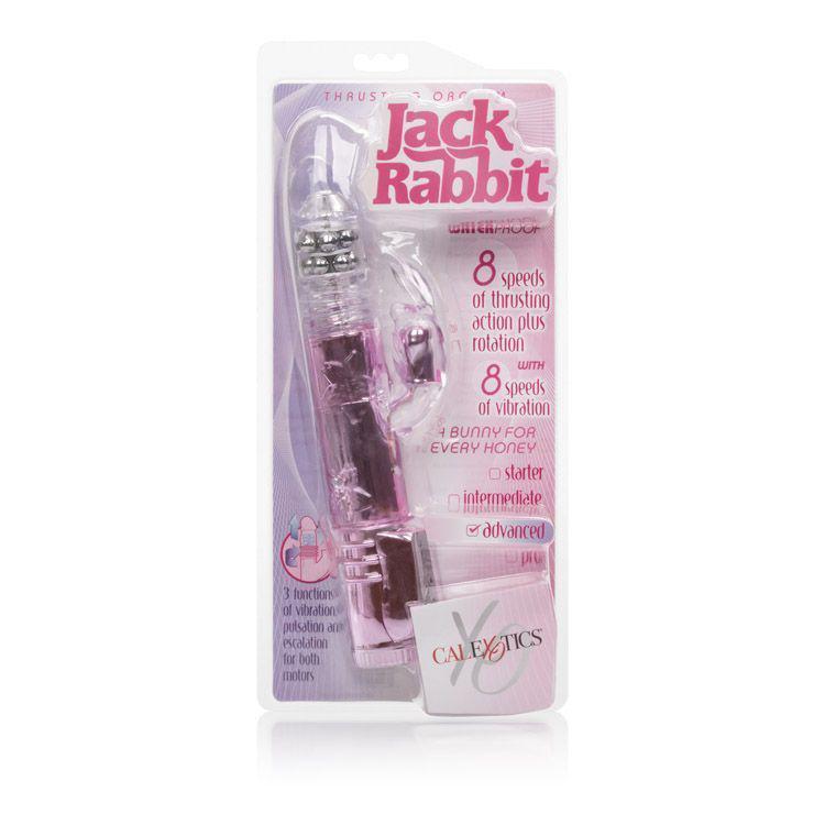 California Exotics - Thrusting Orgasm Jack Rabbit Vibrator (Pink) Rabbit Dildo (Vibration) Non Rechargeable Singapore