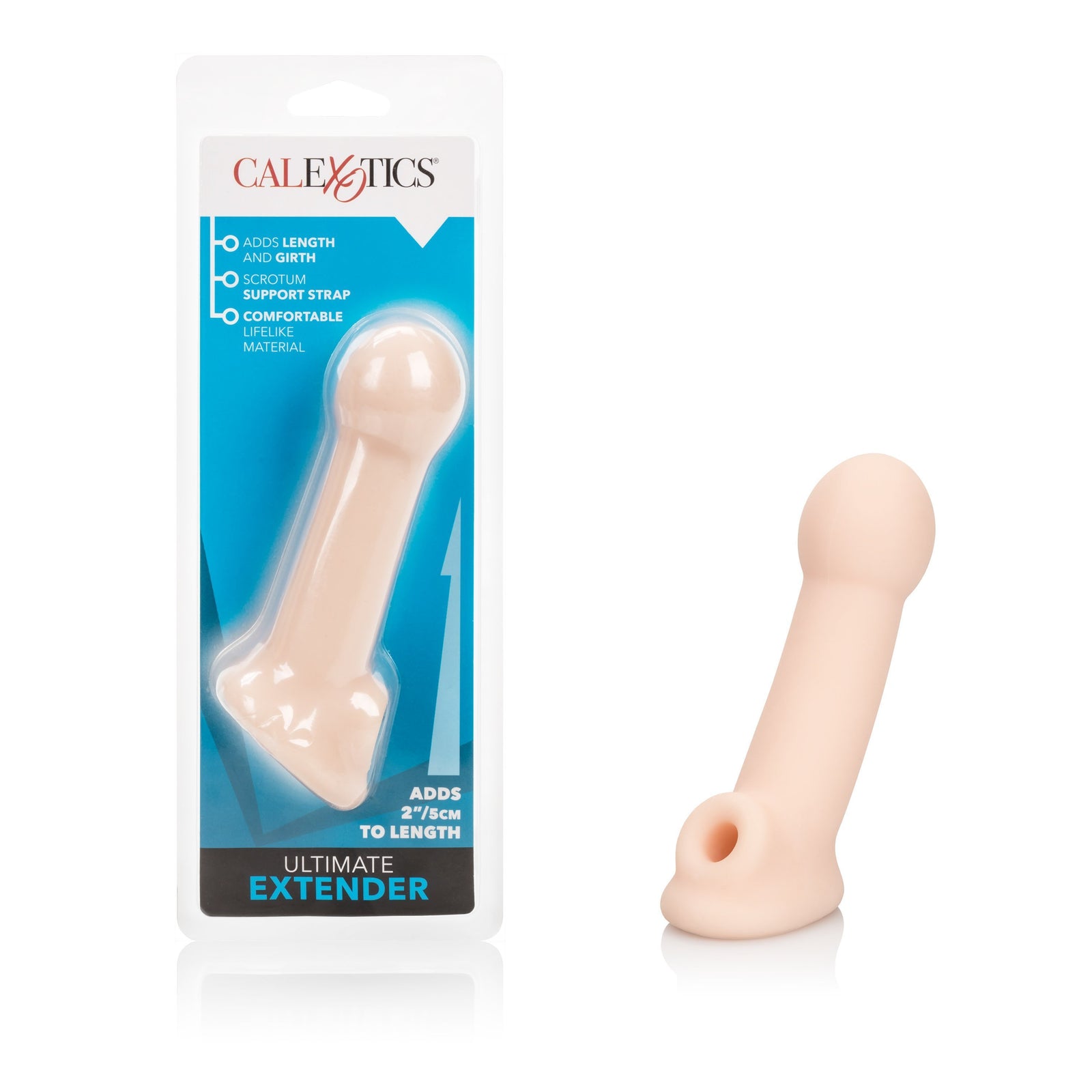 California Exotics - Ultimate Penis Extender (Beige) Cock Sleeves (Non Vibration) Durio Asia