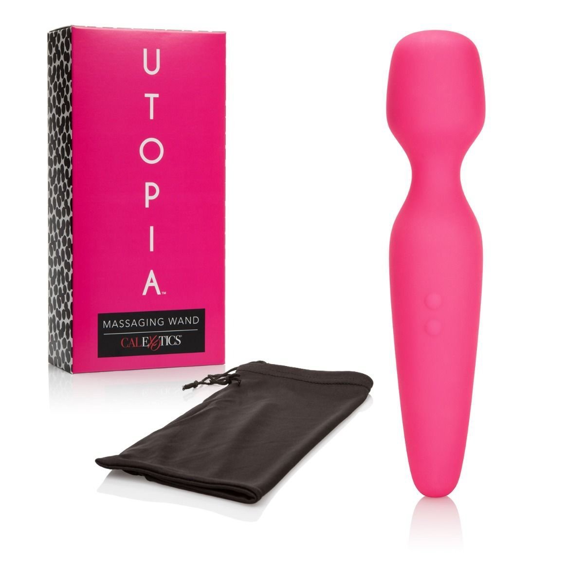 California Exotics - Utopia Rechargeable Vibrating Massage Wand (Pink) Wand Massagers (Vibration) Rechargeable Durio Asia