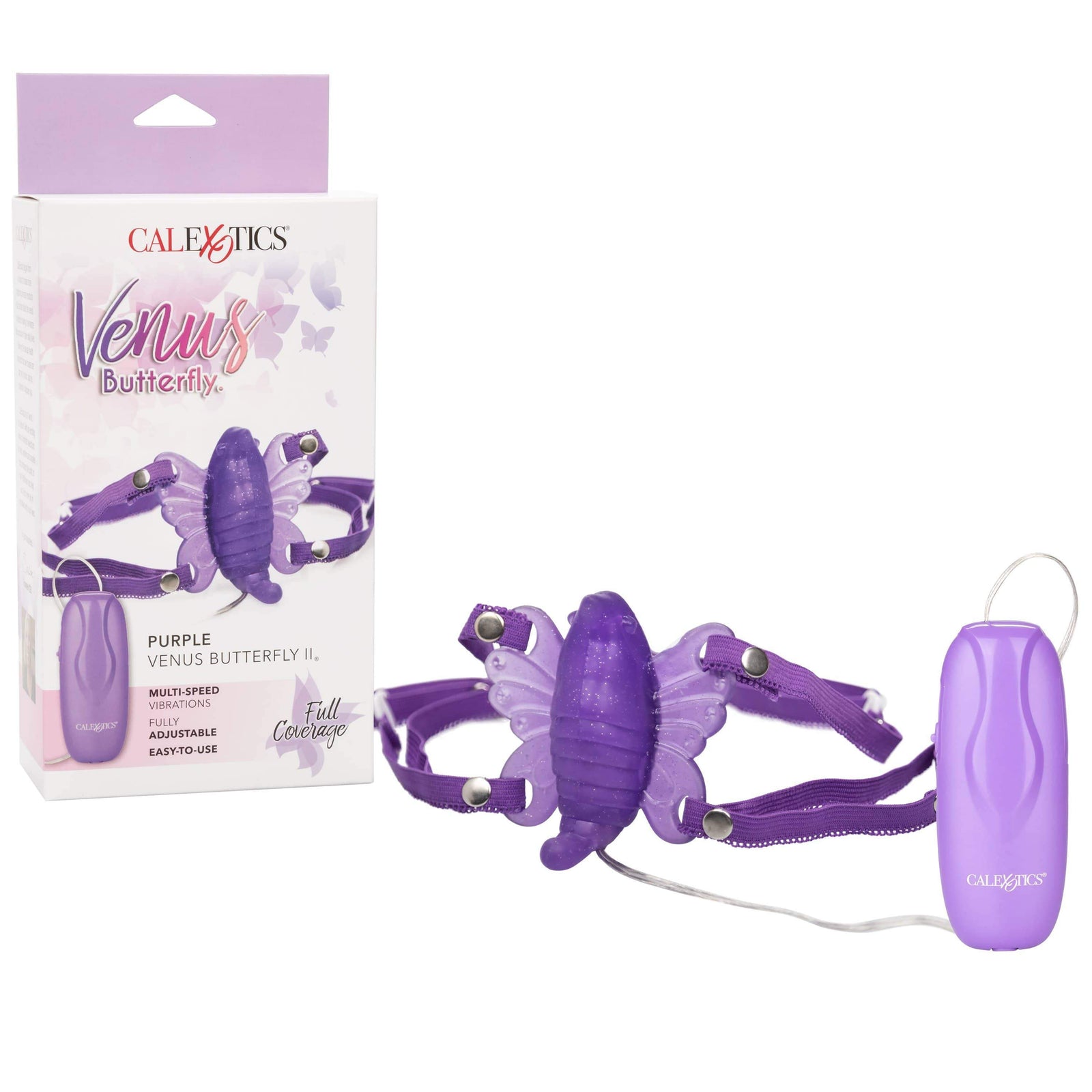 California Exotics - Venus Butterfly 2 Remote Clit Massager (Purple) Clit Massager (Vibration) Non Rechargeable Durio Asia