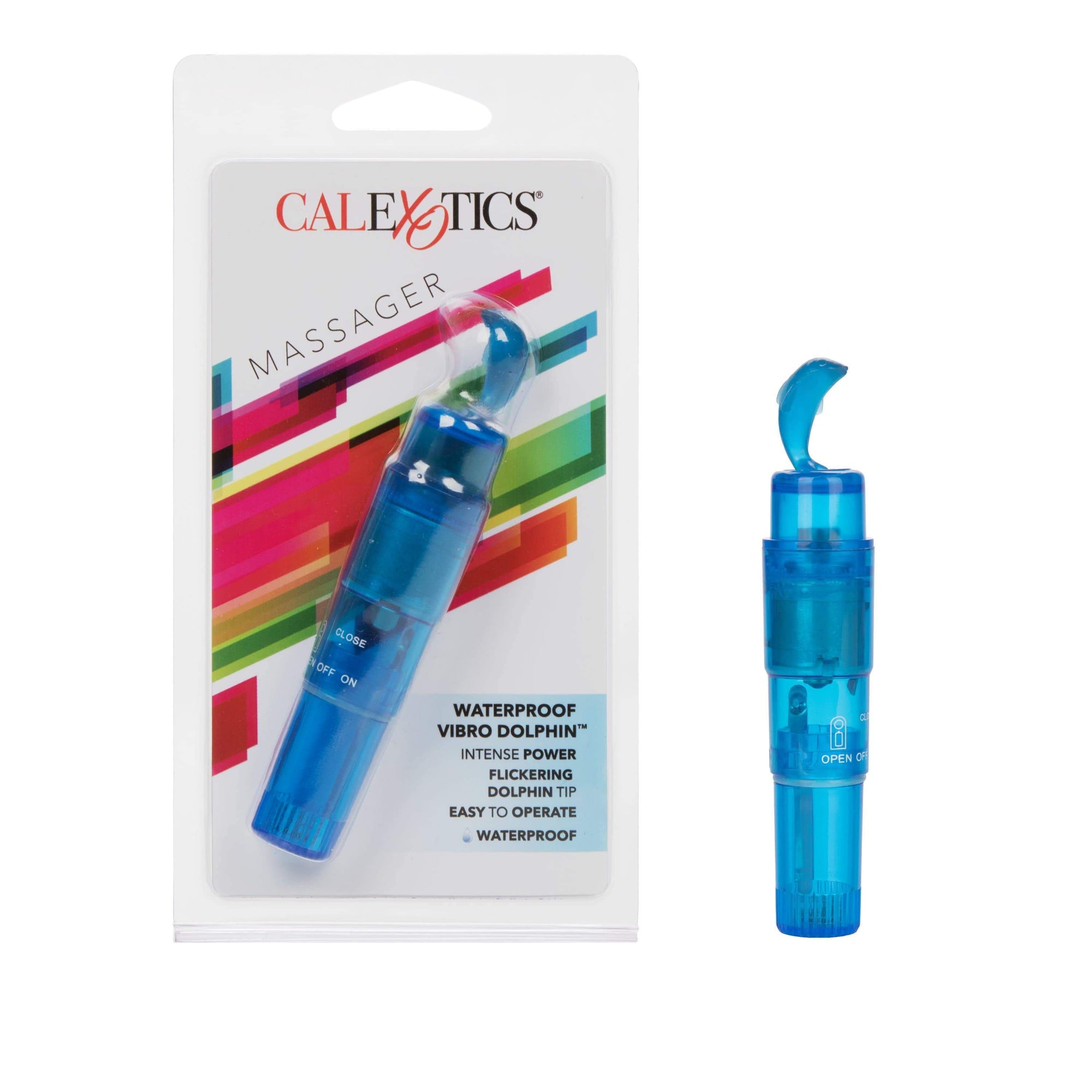 California Exotics - Waterproof Vibro Dolphin Clit Massager (Blue) Clit Massager (Vibration) Non Rechargeable Durio Asia