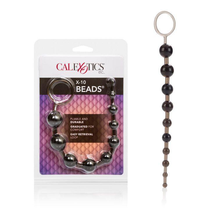California Exotics - X-10 Anal Beads (Black) Anal Beads (Non Vibration) Durio Asia
