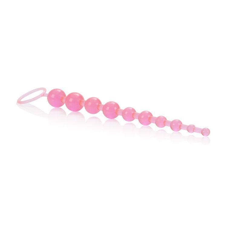 California Exotics - X-10 Beads (Pink) Anal Beads (Non Vibration) - CherryAffairs Singapore