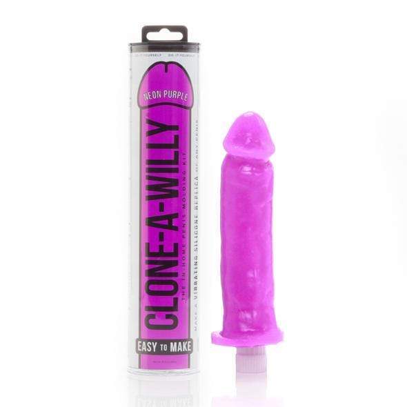 Clone A Willy - Glow in the Dark Vibrating Penis Molding Kit (Neon Purple) Clone Dildo (Vibration) Non Rechargeable 8719324994095 CherryAffairs
