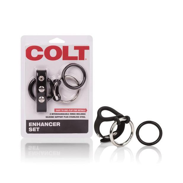 Colt - Enhancer Set (Black) Silicone Cock Cage (Non Vibration) Durio Asia