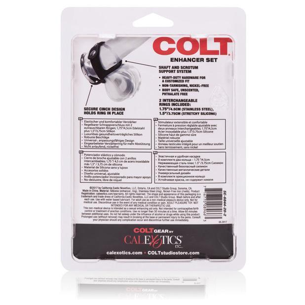 Colt - Enhancer Set (Black) Silicone Cock Cage (Non Vibration) Singapore