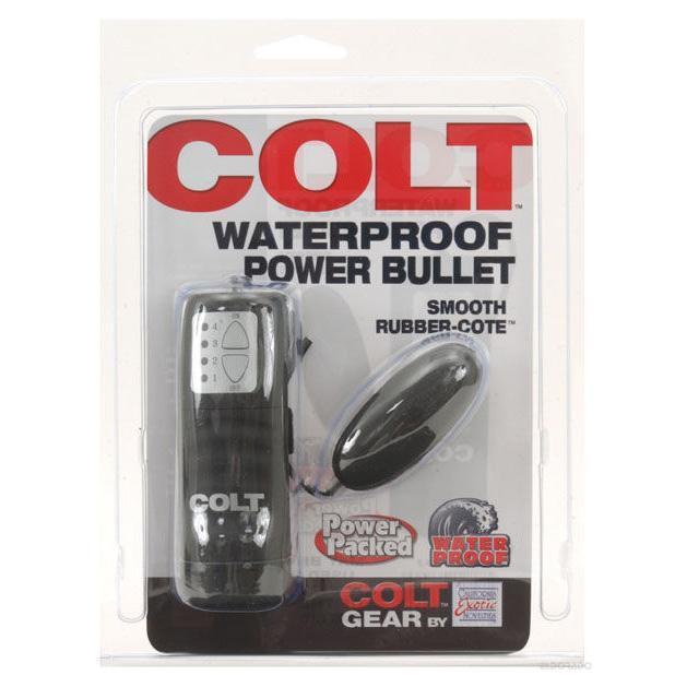 Colt - Remote Control Waterproof Power Bullet Vibrator (Black) Wired Remote Control Egg (Vibration) Non Rechargeable Durio Asia