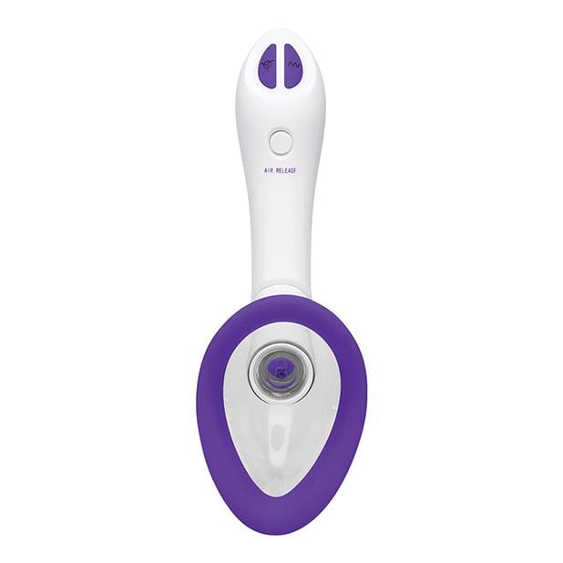 Doc Johnson - Bloom Intimate Body Automatic Vibrating Rechargeable Body Pump (White) Clitoral Pump (Vibration) Rechargeable Durio Asia