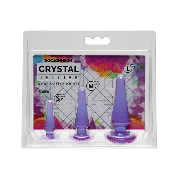 Doc Johnson - Crystal Jellies Anal Initiation Kit (Purple) Anal Kit (Non Vibration) 782421054915 CherryAffairs