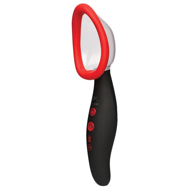 Doc Johnson - Kink Pumped Rechargeable Automatic Vibrating Pussy Pump (Black/Red) Clitoral Pump (Vibration) Rechargeable 782421065133 CherryAffairs