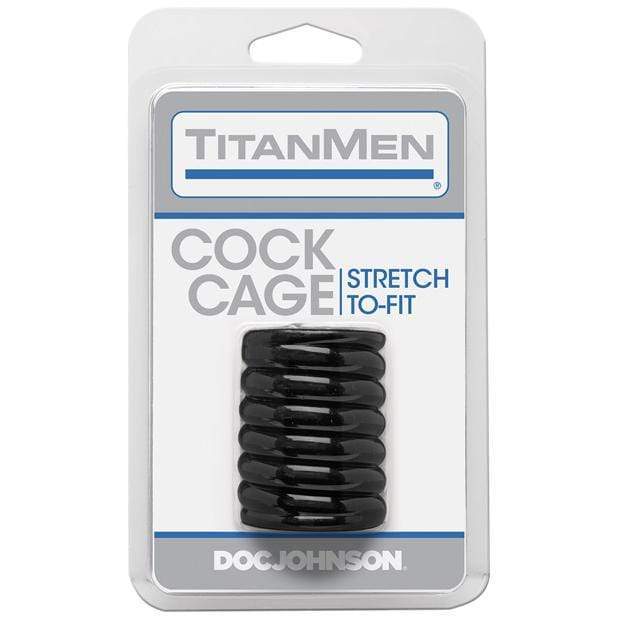 Doc Johnson - Titanmen Tools Cock Cage (Black) Plastic Cock Cage (Non Vibration) Durio Asia