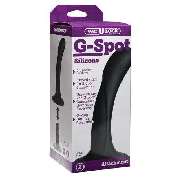 Doc Johnson - Vac U Lock G Spot Silicone Dong Attachment (Black) G Spot Dildo (Non Vibration) Durio Asia