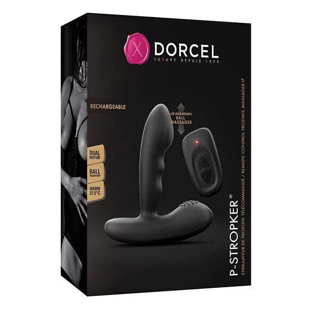 Dorcel - P Stroker Moving Bead Rechargeable Prostate Massager with Remote (Black) Prostate Massager (Vibration) Rechargeable Durio Asia