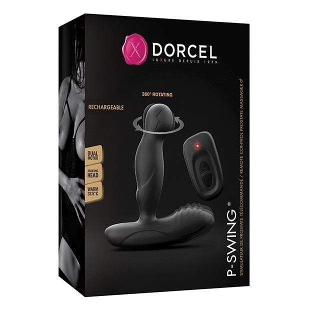 Dorcel - P Swing Rotating Rechargeable Prostate Massager with Remote (Black) Prostate Massager (Vibration) Rechargeable Durio Asia