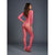 Dreamgirl - Fishnet Long Sleeved Open Crotch Bodystocking Costume O/S (Neon Pink) Bodystockings 876802200999 CherryAffairs