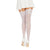 Dreamgirl - Sheer Thigh High with Lace Top Stockings O/S (White) Stockings 625498178 CherryAffairs