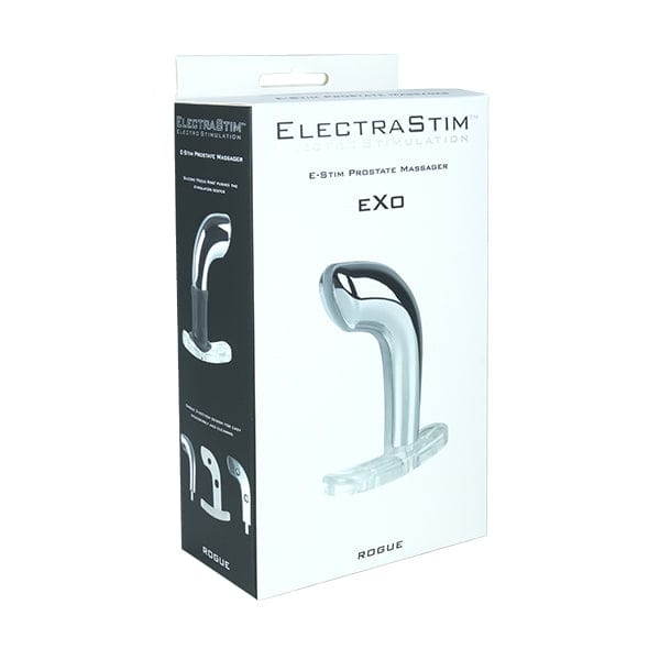 ElectraStim - Electro Stimulation Exo Rogue E Stim Prostate Massager (Silver) Electrosex 609224032769 CherryAffairs
