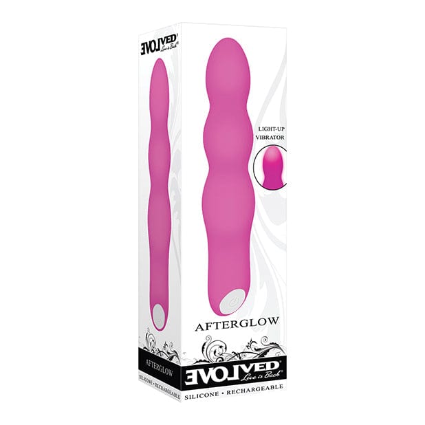 Evolved - Afterglow Light Up Vibrator (Pink) Non Realistic Dildo w/o suction cup (Vibration) Rechargeable 622633611 CherryAffairs