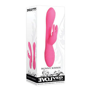 Evolved - Bunny Kisses Silicone Rechargeable Rabbit Vibrator (Pink) Anal Beads (Vibration) Rechargeable 625500341 CherryAffairs