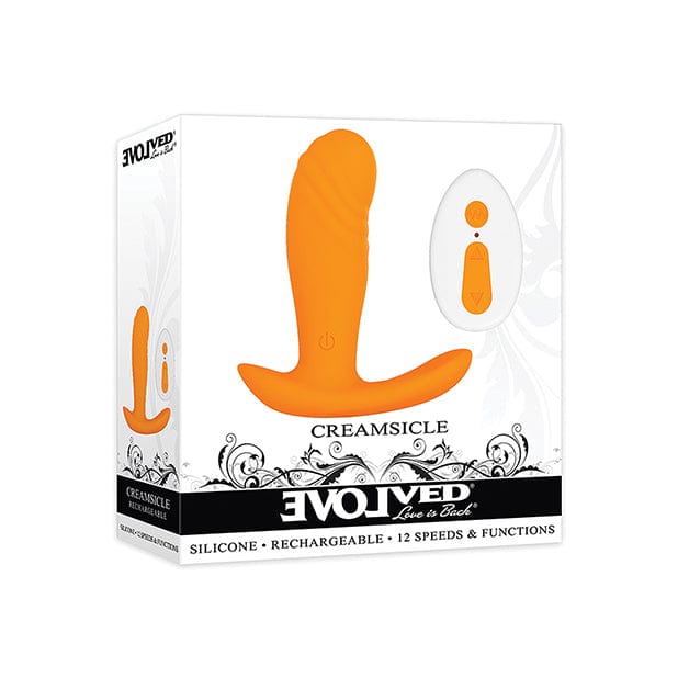 Evolved - Creamsicle Remote Control Silicone Vibrating Anal Plug (Orange) Remote Control Anal Plug (Vibration) Rechargeable 625509288 CherryAffairs
