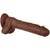 Evolved - Real Supple Silicone Posable Realistic Dildo 8" (Brown) Realistic Dildo with suction cup (Non Vibration) 844477016191 CherryAffairs
