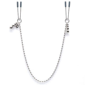 Fifty Shades Darker - At My Mercy Beaded Chain Nipple Clamps Nipple Clamps (Non Vibration) - CherryAffairs Singapore