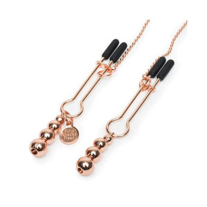 Fifty Shades Freed - All Sensation Nipple & Clitoral Chain (Gold) Nipple Clamps (Non Vibration) - CherryAffairs Singapore