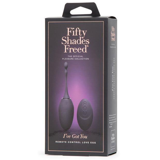 Fifty Shades Freed - I've Got You Rechargeable Remote Control Egg Massager (Grey) Wireless Remote Control Egg (Vibration) Rechargeable Durio Asia