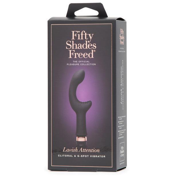 Fifty Shades Freed - Lavish Attention Rechargeable Clitoral &amp; G-Spot Vibrator (Grey) Rabbit Dildo (Vibration) Rechargeable Durio Asia