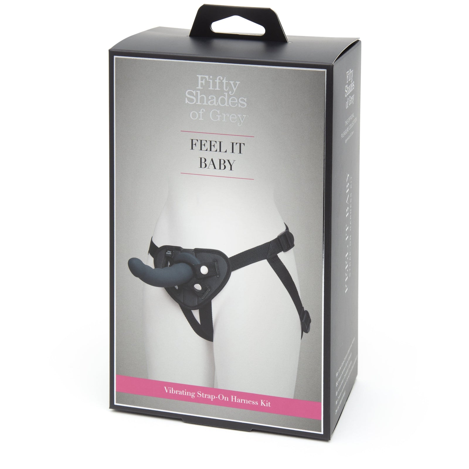 Fifty Shades of Grey - Feel it Baby Vibrating Strap On Harness Set (Black) Strap On with Hollow Dildo for Male (Vibration) Non Rechargeable 5060680319996 CherryAffairs