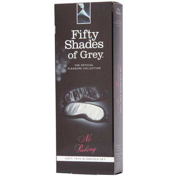 Fifty Shades of Grey - No Peeking Soft Blindfold Set Twin Pack (Multi Colour) Mask (Blind) Durio Asia