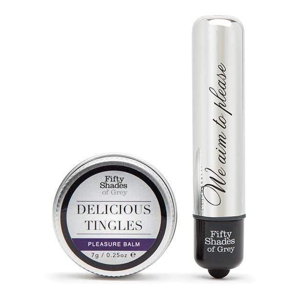 Fifty Shades of Grey - Pleasure Overload Delicious Tingles Gift Set (Black) Bullet (Vibration) Non Rechargeable 5060680311075 CherryAffairs