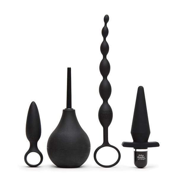 Fifty Shades of Grey - Pleasure Overload Take it Slow Gift Set (Black) Anal Kit (Vibration) Non Rechargeable Durio Asia