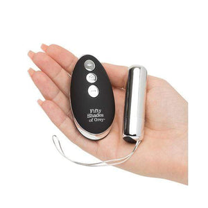 Fifty Shades of Grey - Relentless Vibrations Remote Control Bullet Vibrator (Silver) Bullet (Vibration) Rechargeable 506068031181 CherryAffairs