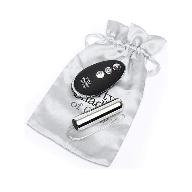 Fifty Shades of Grey - Relentless Vibrations Remote Control Bullet Vibrator (Silver) Bullet (Vibration) Rechargeable 506068031181 CherryAffairs