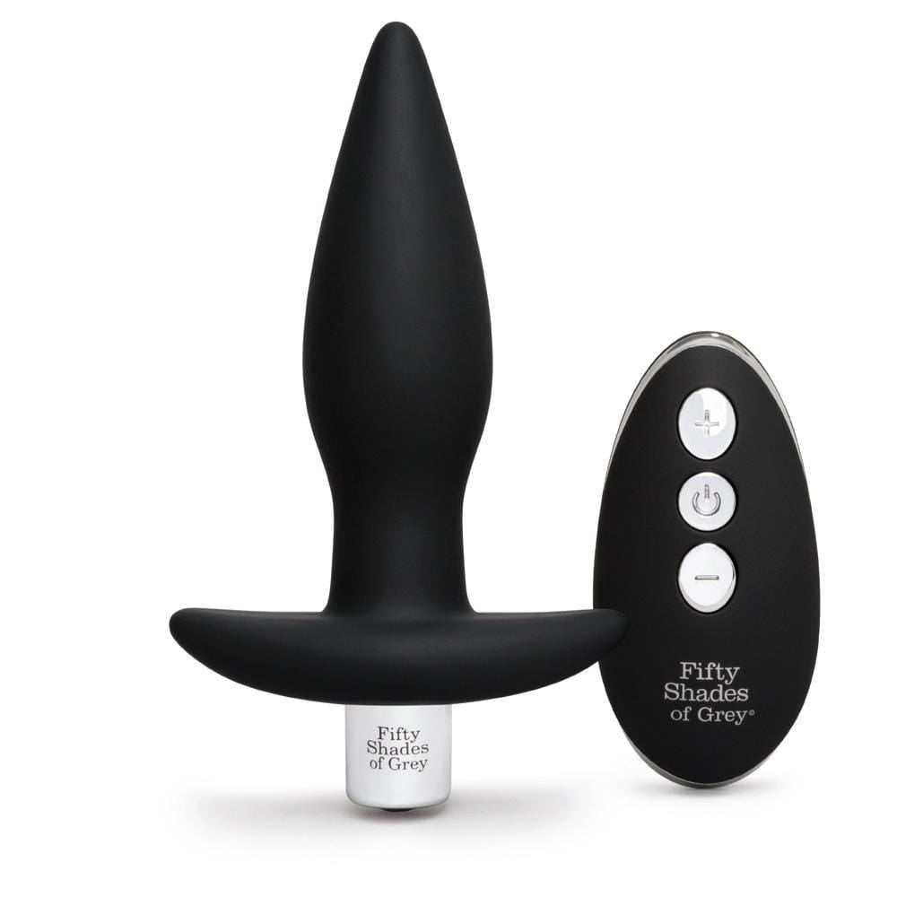 Fifty Shades of Grey - Relentless Vibrations Remote Control Butt Plug (Black) Remote Control Anal Plug (Vibration) Rechargeable 5060462638666 CherryAffairs