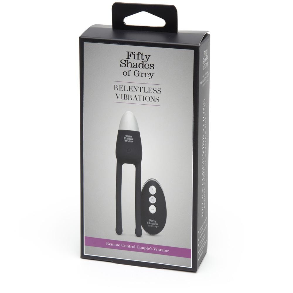 Fifty Shades of Grey - Relentless Vibrations Remote Control Couple&#39;s Vibrator (Black) Couple&#39;s Massager (Vibration) Rechargeable 320604453 CherryAffairs
