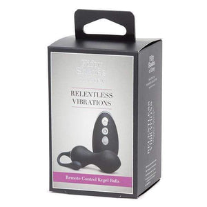 Fifty Shades of Grey - Relentless Vibrations Remote Control Kegel Balls (Black) Kegel Balls (Vibration) Rechargeable 5060680311211 CherryAffairs