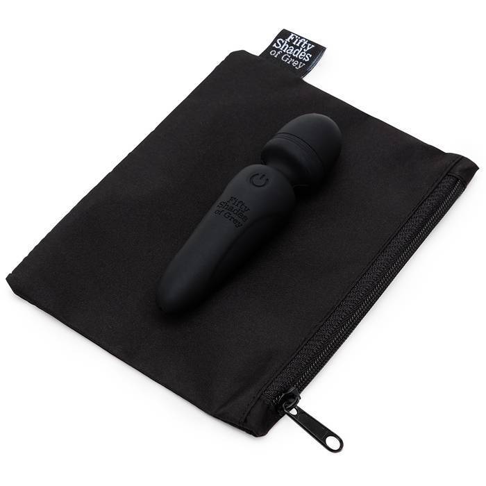 Fifty Shades of Grey - Sensation Rechargeable Mini Wand Vibrator (Black) Wand Massagers (Vibration) Rechargeable 535813555 CherryAffairs
