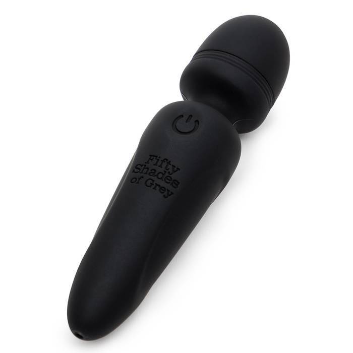 Fifty Shades of Grey - Sensation Rechargeable Mini Wand Vibrator (Black) Wand Massagers (Vibration) Rechargeable 535813555 CherryAffairs