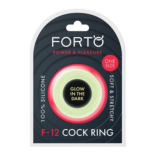 Forto - F 12 Silicone Cock Ring Glow in the Dark (Yellow) Silicone Cock Ring (Non Vibration) 663546902049 CherryAffairs