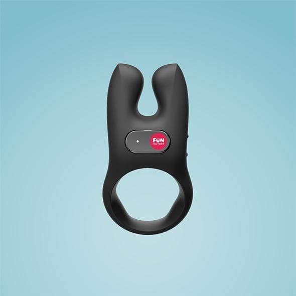 Fun Factory - NOS Vibrating Cock Ring (Black) Silicone Cock Ring (Vibration) Rechargeable 4032498511009 CherryAffairs