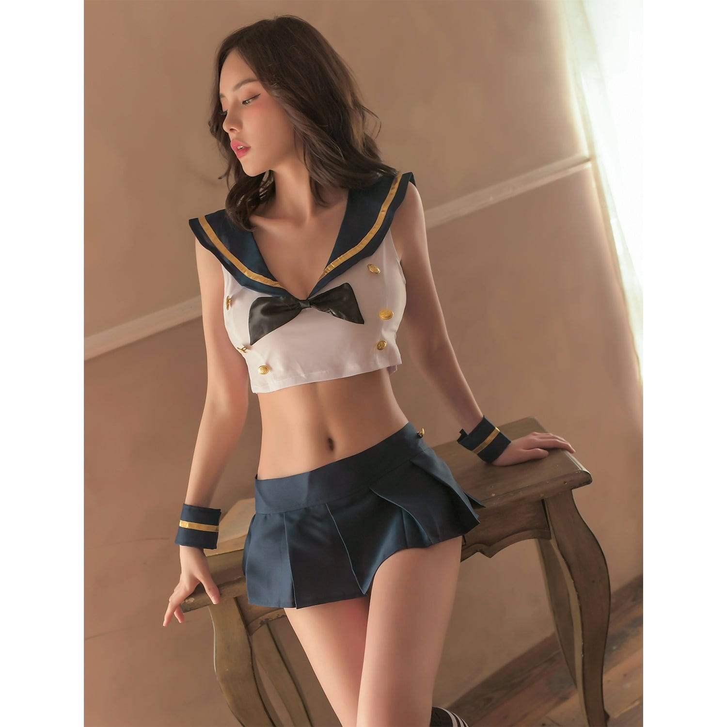Garden - Reiwa Latest Suke Number One Sailor Costume (Black/White) Costumes 622420030 CherryAffairs