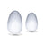 Glas - 2 pc Glass Yoni Eggs Kegel Set (Clear) Kegel Balls (Glass) 4890808238615 CherryAffairs