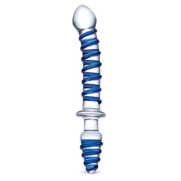 Glas - Mr Swirly Double Ended Glass Dildo and Butt Plug 10" (Clear) Glass Anal Plug (Non Vibration) 4890808219256 CherryAffairs