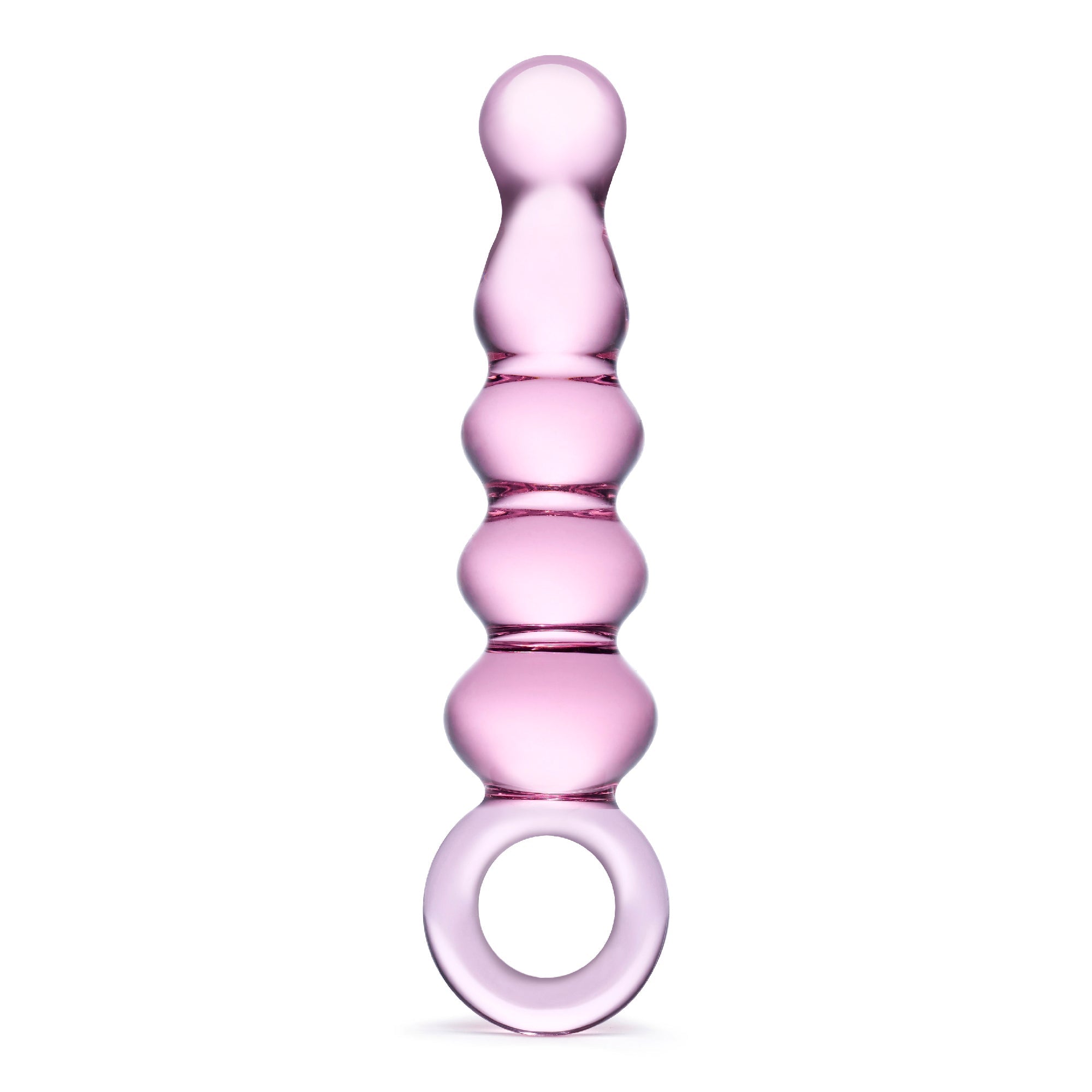 Glas - Quintessence Beaded Glass Anal Slider 7.5" (Pink)