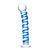 Glas - Blue Spiral Glass Dildo 7.5"