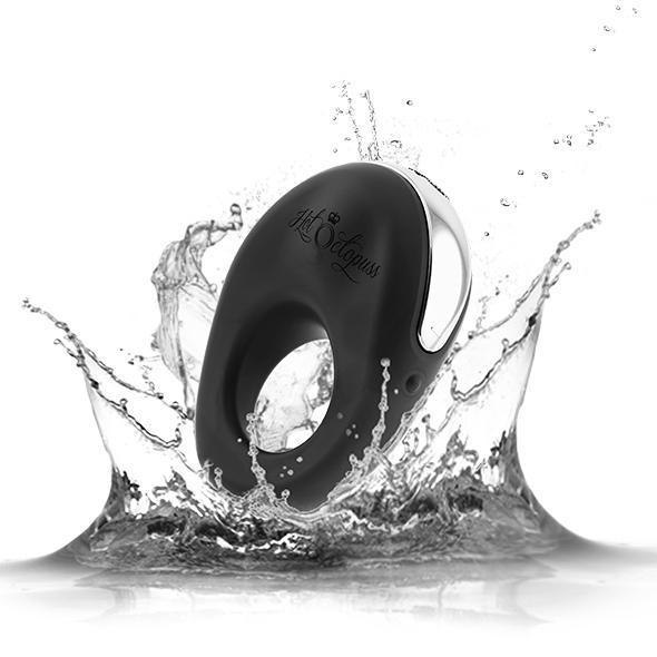 Hot Octopuss - Atom Rechargeable Silicone Cock Ring (Black) Silicone Cock Ring (Vibration) Rechargeable Singapore