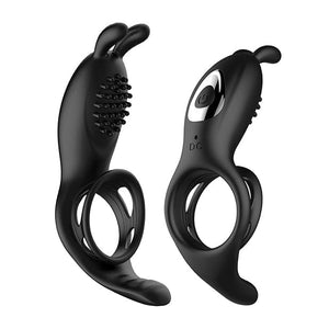 Hott Products - Bliss Hummingbird Vibrating Cock Ring (Black) Silicone Cock Ring (Vibration) Rechargeable 622843927 CherryAffairs